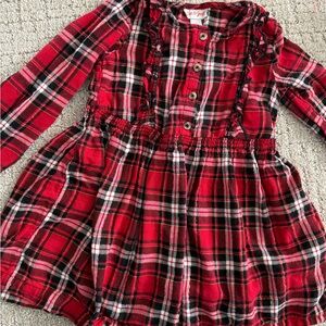 Cat & Jack Red Plaid Kids Top